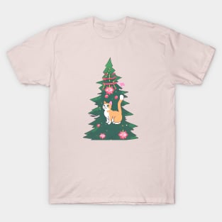 Meowy Christmas Happy Cat Year Funny Christmas Cat Lover T-Shirt